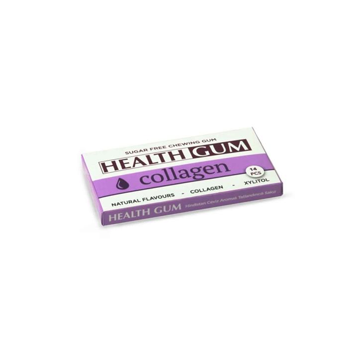 آدامس Health  Gum مدل کلاژن Collagen بدون قند 14 عددی